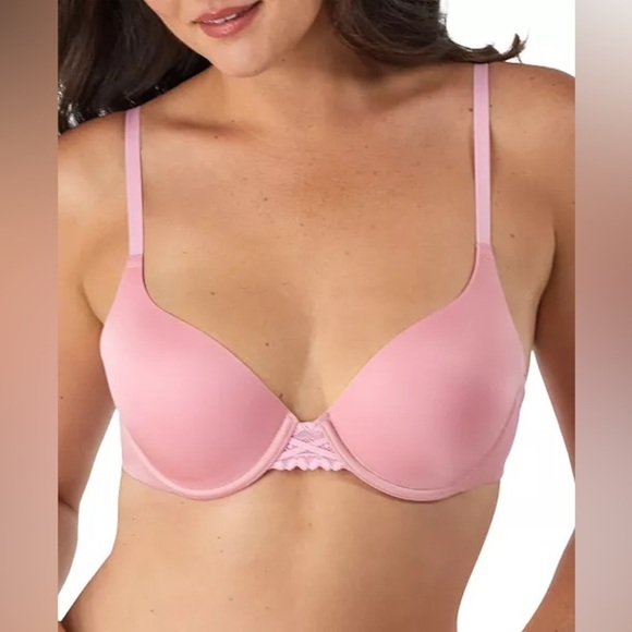 Maidenform Light Pink Underwire Lace Bra Womens Size 34B Comfort Devotion - Picture 1 of 5
